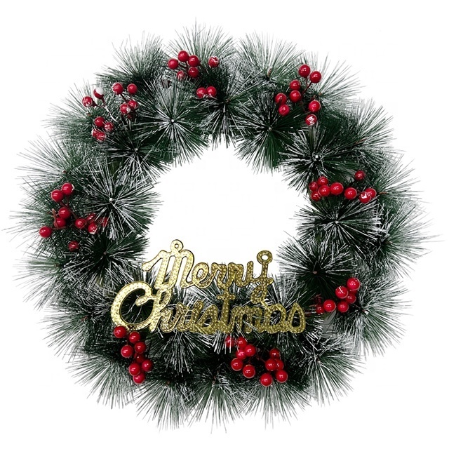 Christmas wreath decoration garland flowers Christmas garland with pine cones for home wall decor Christmas wreath garland