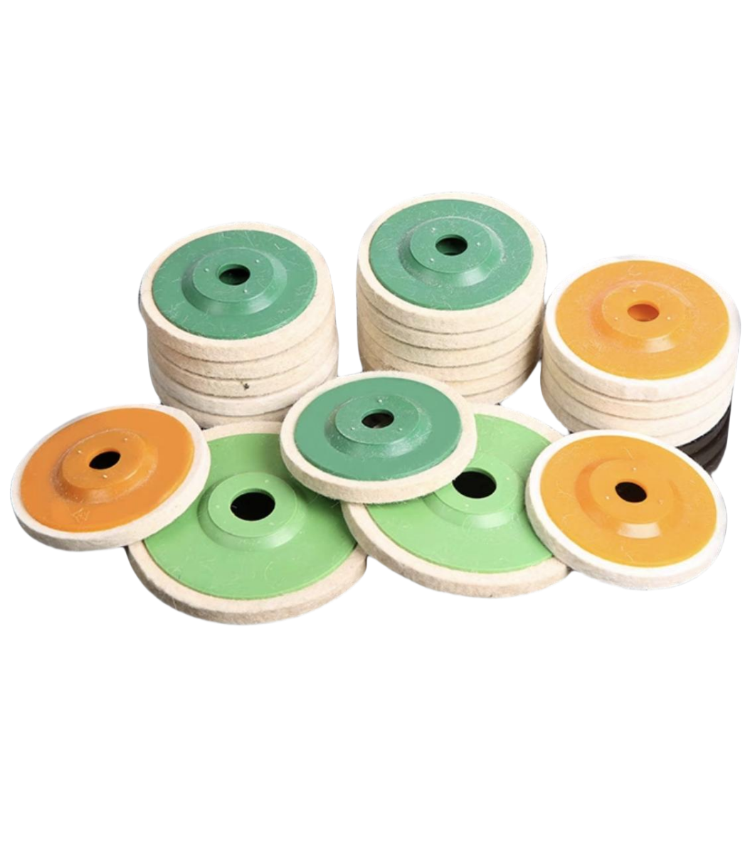 100*16*8/10/12mm Wool Felt Disc Polishing Buffing Wheel Pad Bore for angle grinder car detailing wood Wool Felt