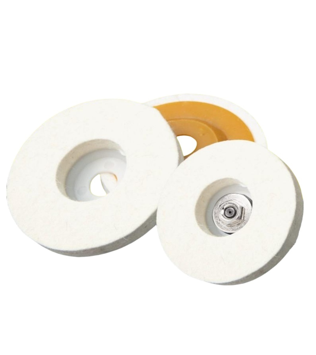 Wool Buffing Pads Twisted Lamb Wool Polishing Buffing Compound Pad Wheel Bonnet with Hook and Loop for Auto Car Detailing