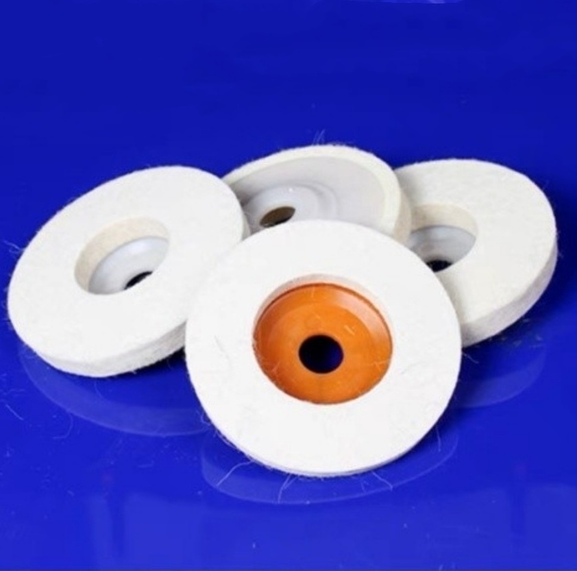 100*16*8/10/12mm Wool Felt Disc Polishing Buffing Wheel Pad Bore for angle grinder car detailing wood Wool Felt