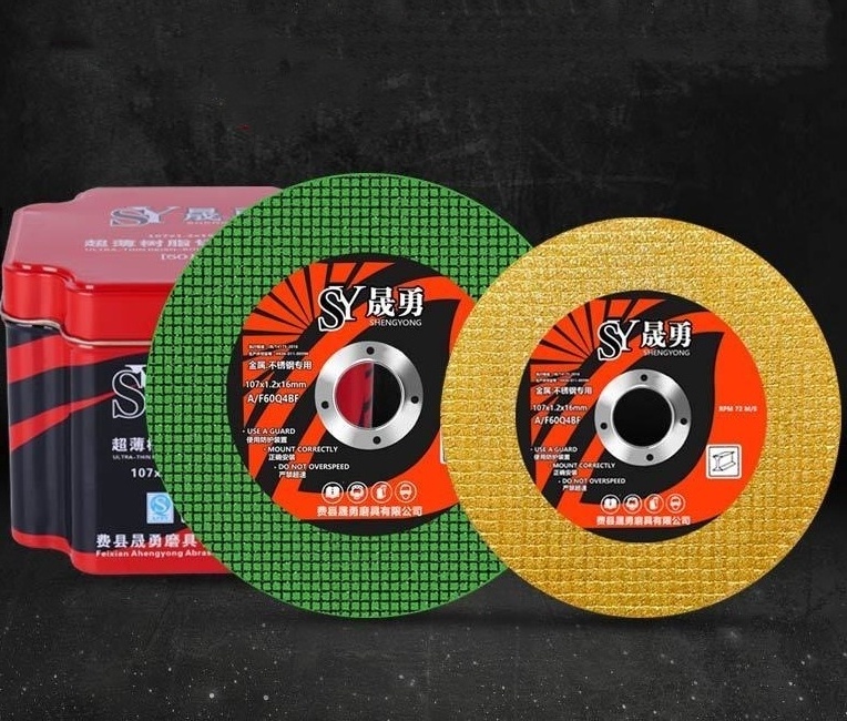 Wholesale Price Super Thin Black Green 4'' 107x1.2x16 Cutting Wheel Cutting Disc for Metal Cutting