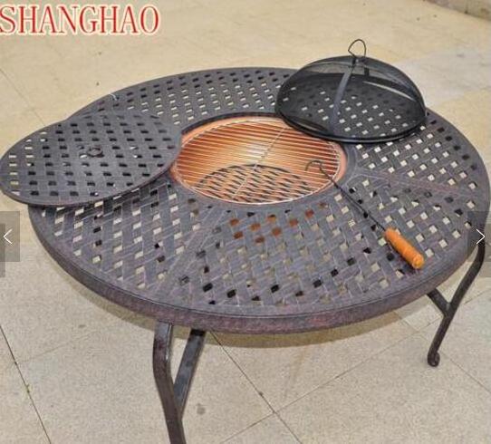 Eco-friendly customized tables and chairs Outdoor Furniture firepit