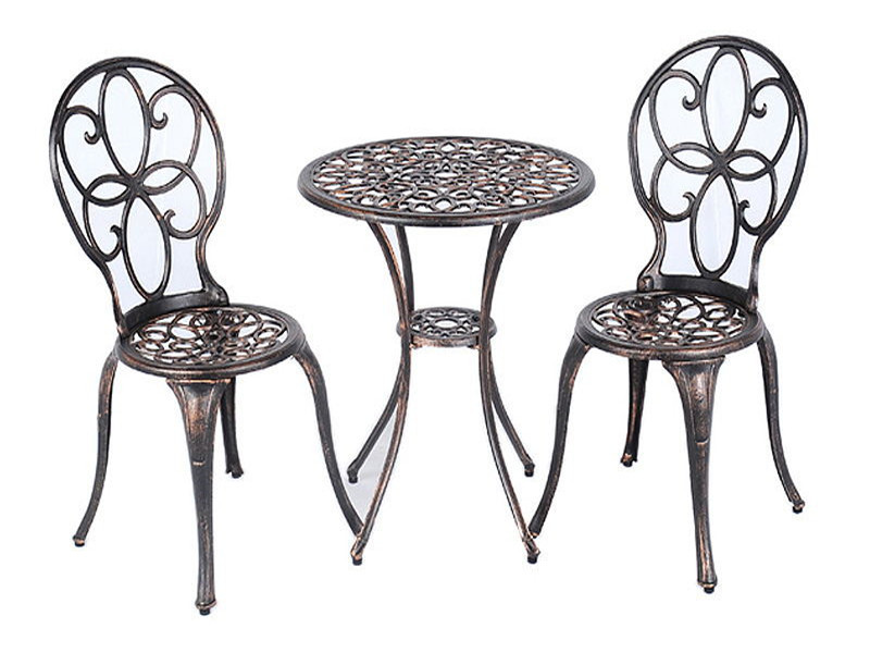 OEM aluminum outdoor furniture 3 Piece bistro set