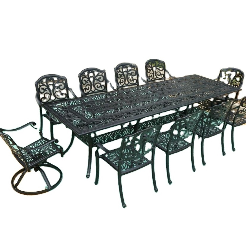 cast aluminum patio dining set outdoor metal furniture