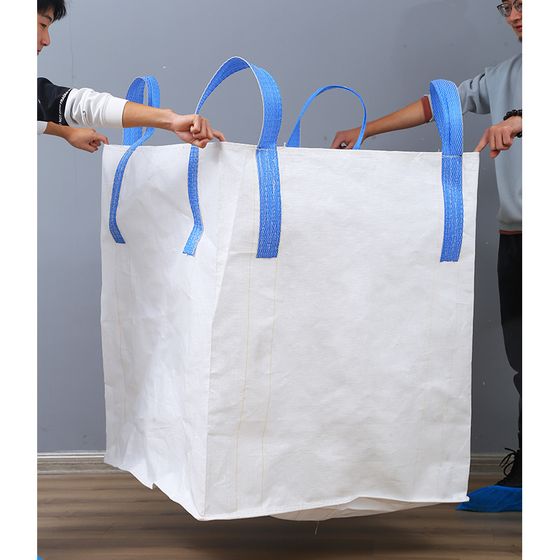 Bulk 1000 Kg 1 Ton Fibc Pp Plastic Woven Jumbo Bag External Storage Fibc Big Bag