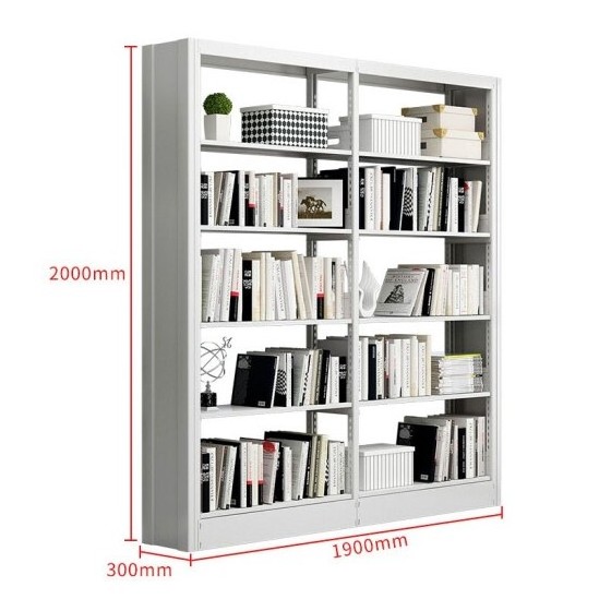 Bookshelf steel white bookshelf metal bookshelf for library used library bookcase for sale libreria per biblioteca