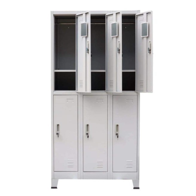 6 door employee lockers for office staff clothes steel cabinet lockers metal steel shelves locker office price storage cabinets