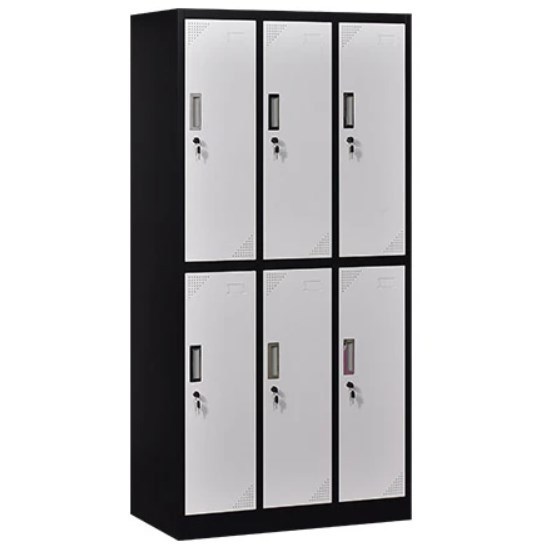 6 door school locker cabinet metal lockers 6 door storage staff work locker armadietto gym casier metal loker