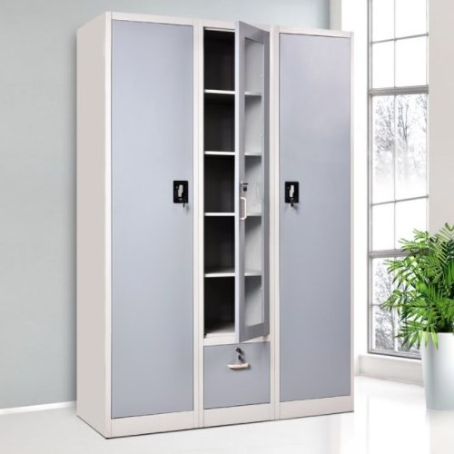 Iron almirah with mirror price armoire metal steel almirah wardrobe steel cupboard design