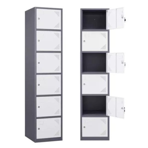 USA hot sale 6 door locker metal large locker steel locker metal casillero metallic para empleados