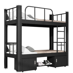 Double steel beds metallic bank bed iron and bunk suppliers double bed with storage letto a castello in metallic