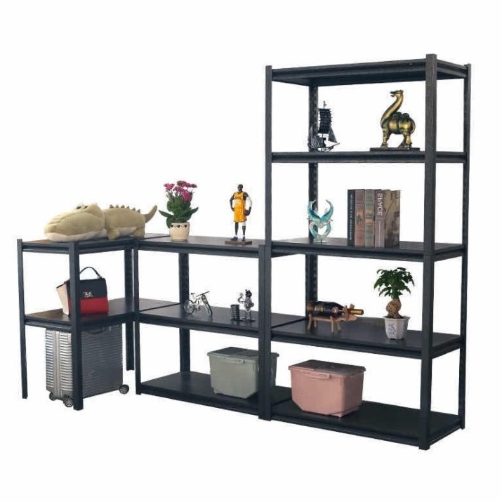 5 tiers boltless storage racking garage shlvings boltless steel shelving storage rack 5 tiers heavy duty slotted boltless