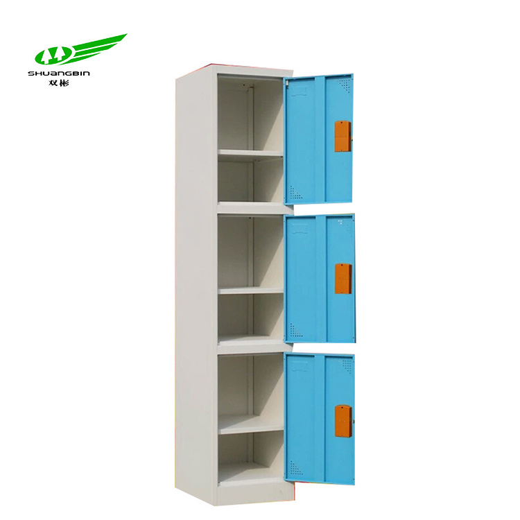 4 door steel metal locker for gym or swimming pool/cheap wardrobe clothes cabinet for changing room