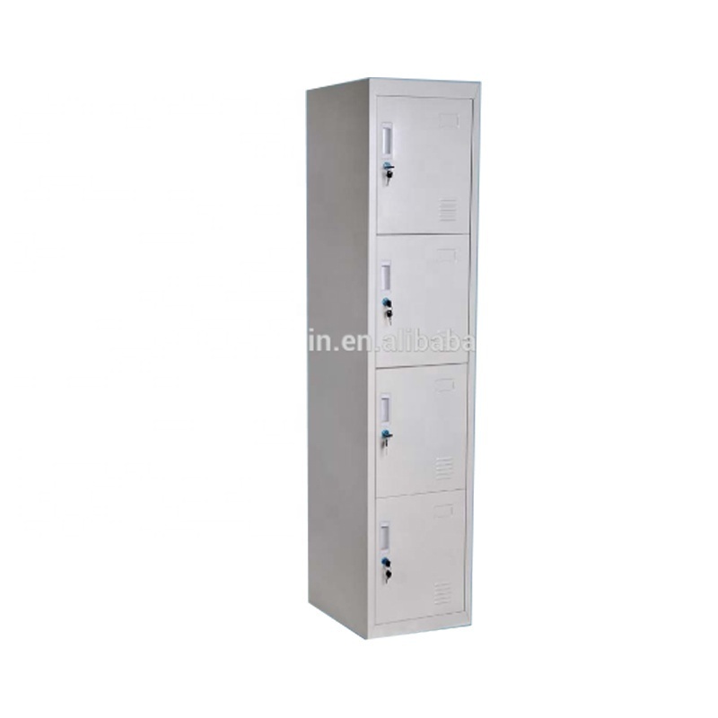 Knock down 4 compartment door locker/stainless steel cupboard for clothes locker