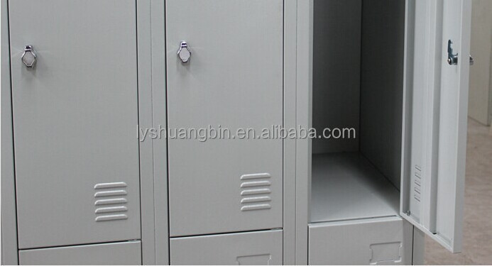 Antique W1370mm 3 tier steel 20 door gym foot locker shoes locker for sale