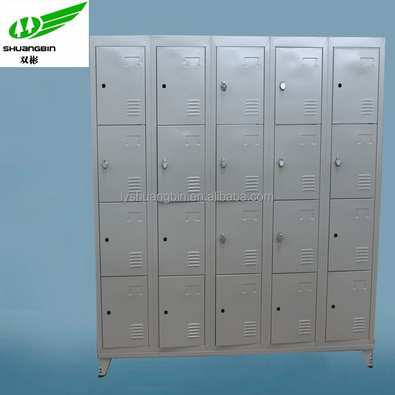 Antique W1370mm 3 tier steel 20 door gym foot locker shoes locker for sale