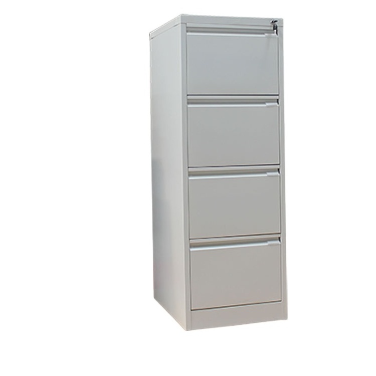 With locking bar hanging A4 folder Vertical storage 4 drawer steel filing cabinet