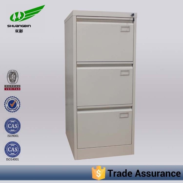 With locking bar hanging A4 folder Vertical storage 4 drawer steel filing cabinet