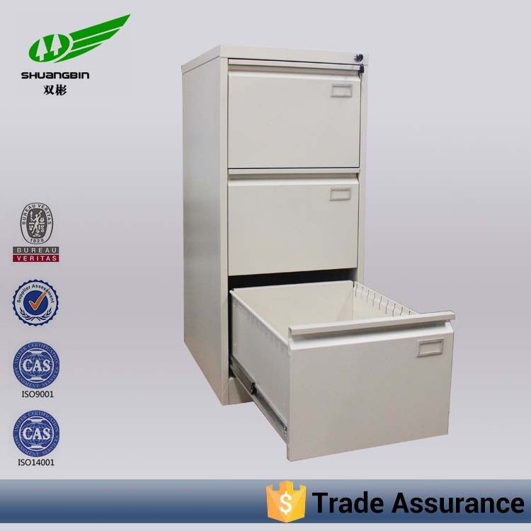 With locking bar hanging A4 folder Vertical storage 4 drawer steel filing cabinet