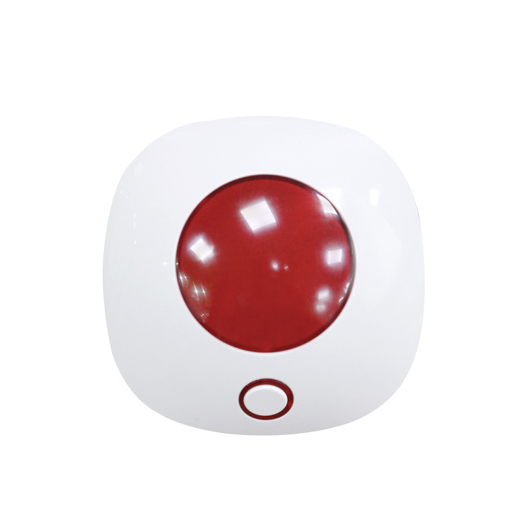 Mini 433MHz wireless waterproof alarm 110dB high DB loudness sound and flashing LED light home burglar alarm