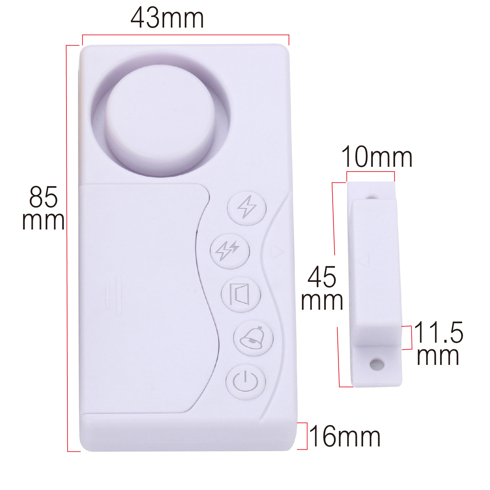 108dB Time-delayed Door Reminder Magnetic Sensor Personal Door and Window Anti-thief Securirty Alarm Burglar Alarm system