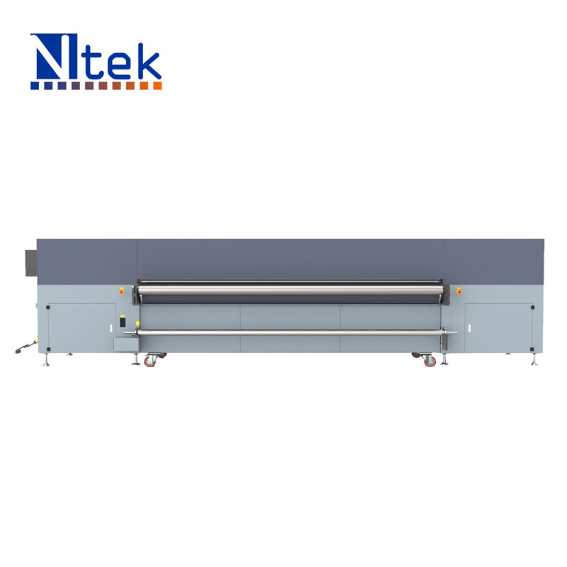 Ntek multicolor digital  printer Large outdoor Poster printing machine 3D UV Hybrid roll to roll printer