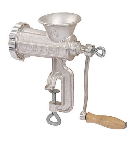 High Quality Handle operating meat mincer hand crank meat grinder LFGB