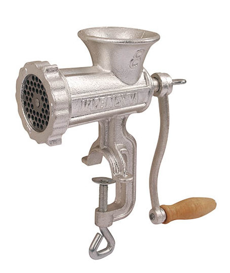 Handle operating meat mincer hand crank meat grinder