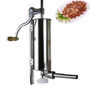 Safe operating manual sausage stuffer/meat grinder for sausage making, commerical manual stuffing machine