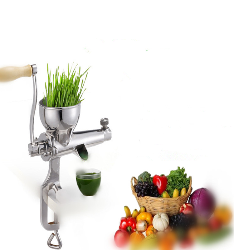 Economic hand crank vegetable and fruit juicer/wheat grass juicer with high quality