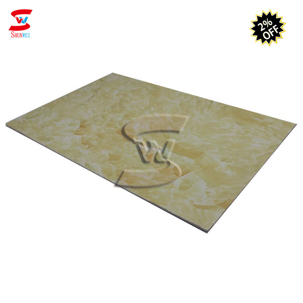 waterproof decoration material marble and wood panel pvc / garage wall panel price