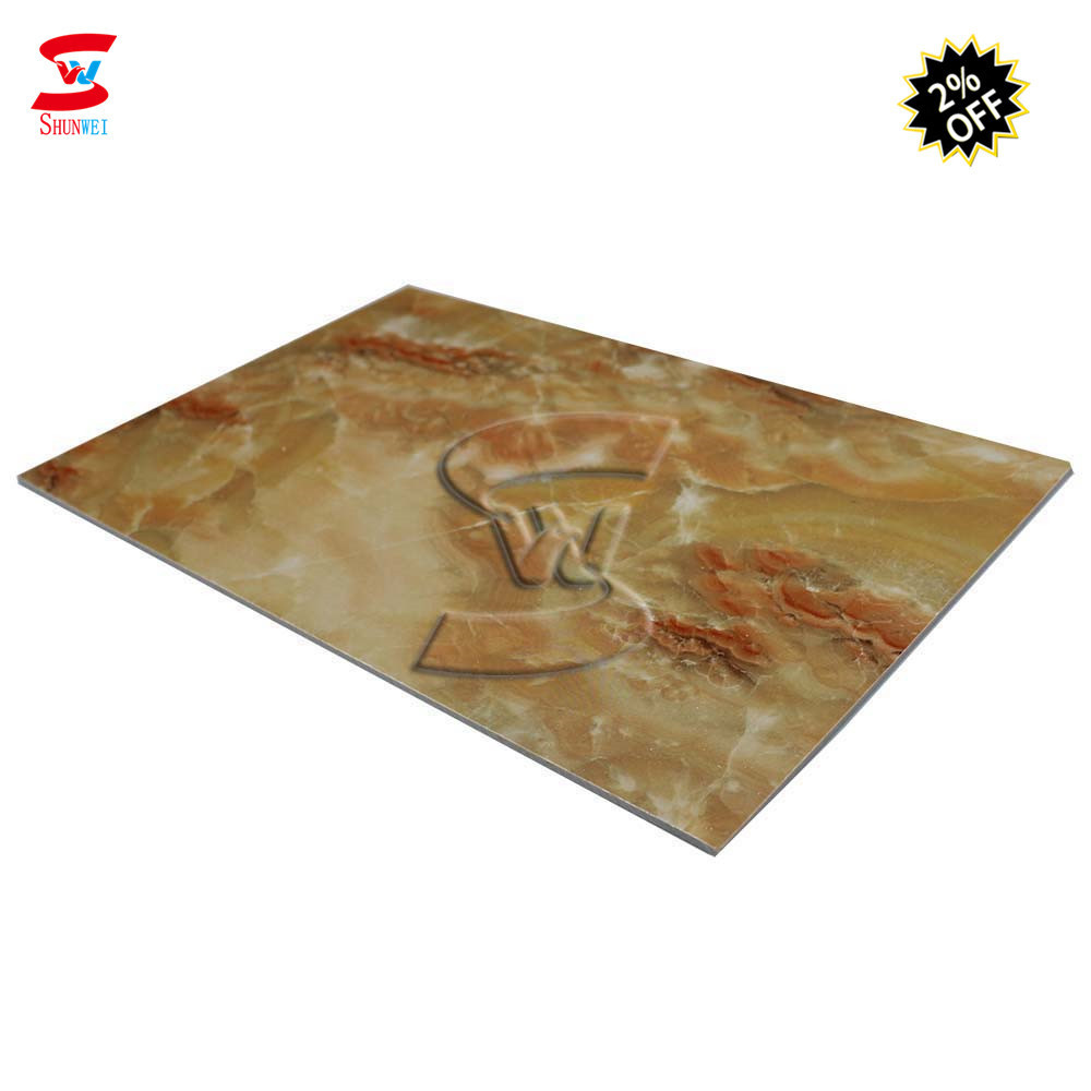 waterproof decoration material marble and wood panel pvc / garage wall panel price