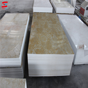 PVC Material and 8*4 Size pvc marble sheet