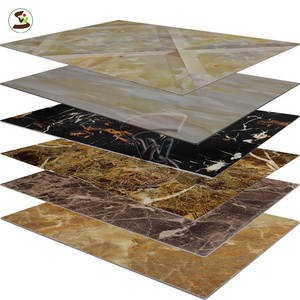 hot stamping foil waterproof stone wall board 4x8ft pvc marble sheet wall panel for interior decoration