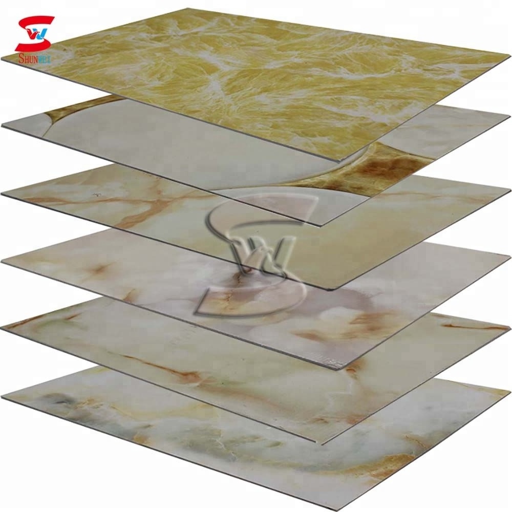 plastic profile pvc material waterproof types pvc wall panel ceiling board / uv board for kitchen cabinet