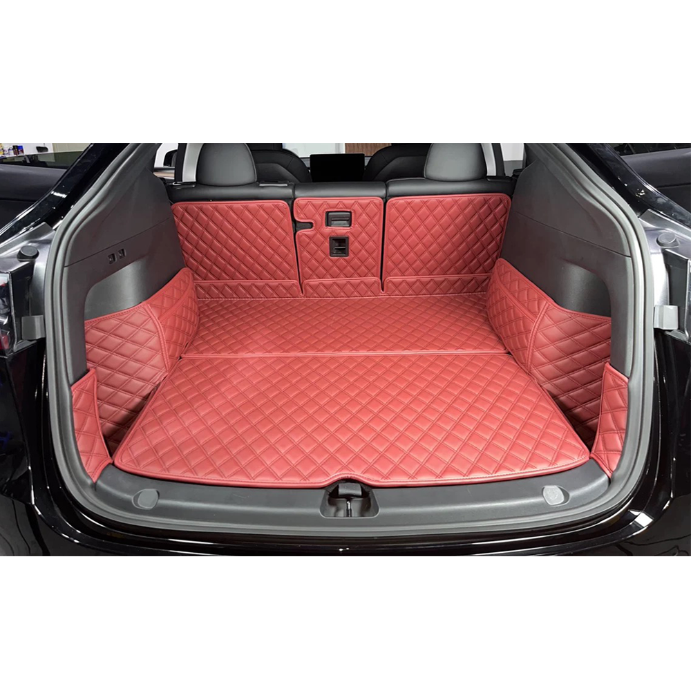 Custom Trunk Mat Car Floor Liner for SUV Sedan Truck Vans PVC Leather Waterproof Non-Slip Cargo Mat