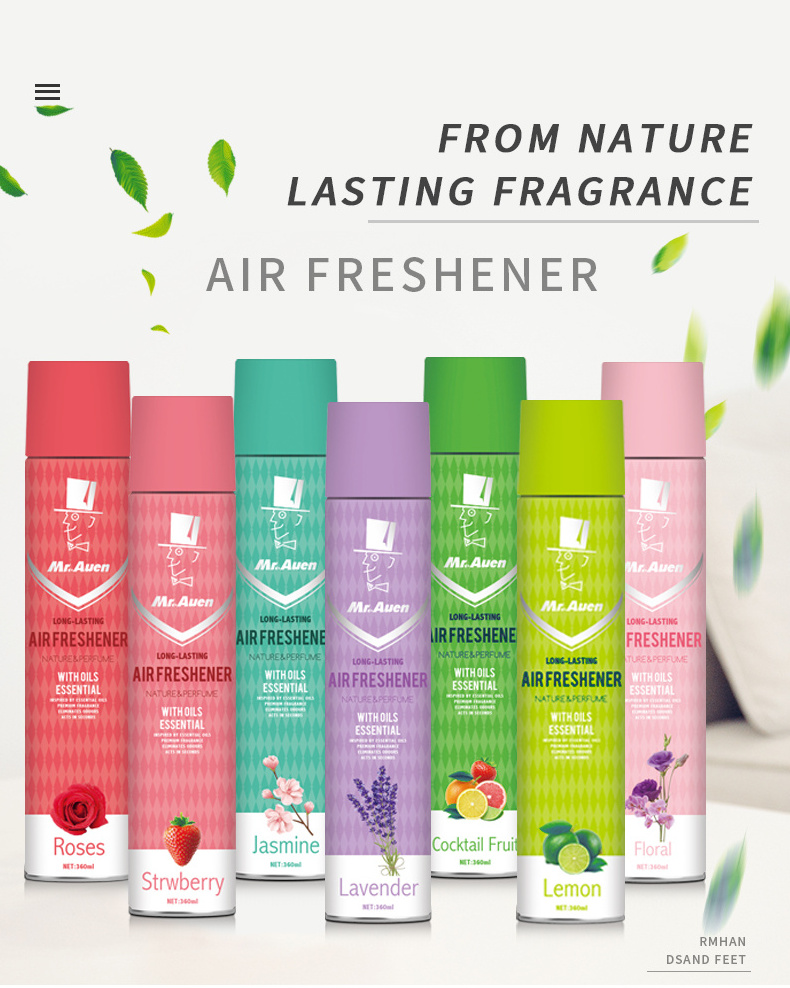 2024 Hot sale Air freshener spray lasting fragrance in indoor deodorant in toilet of household room spray