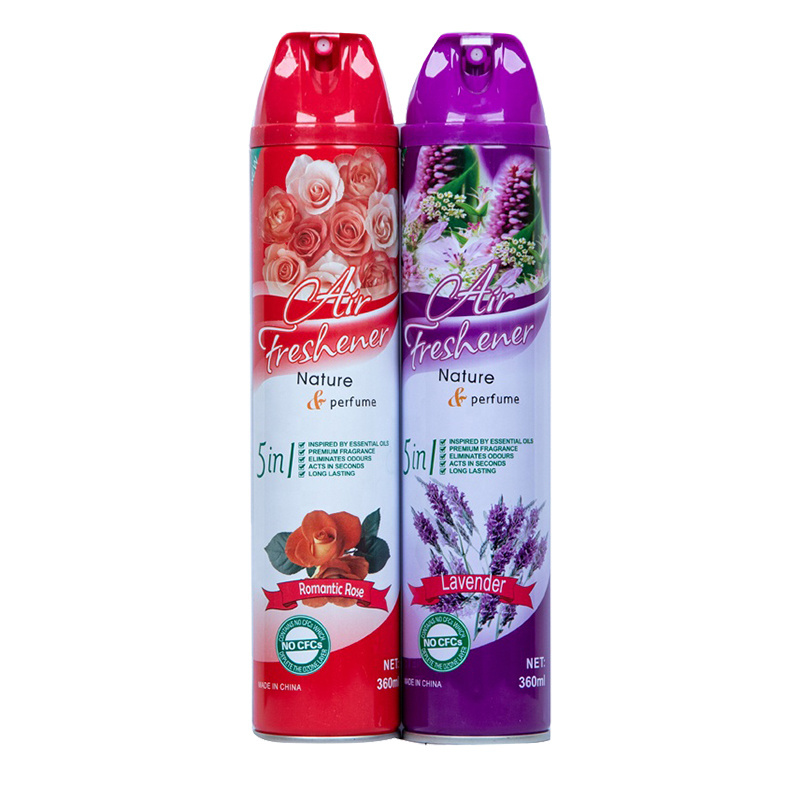 Natural floral fruity deodorant aerosol spray lasting fragrance air freshener spray