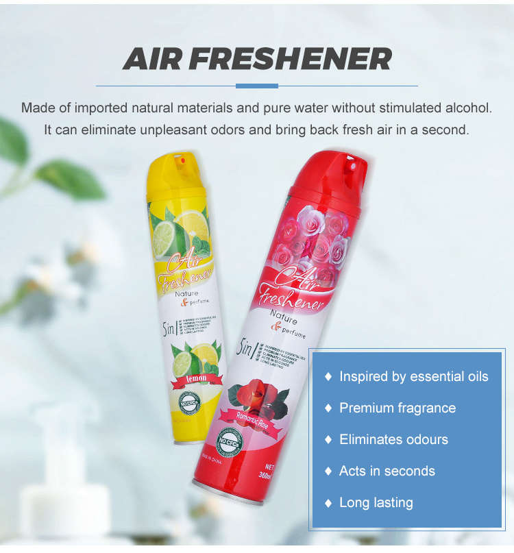 Air Freshener Aerosol Spray 360Ml Deodorant Long Lasting Fragrance Air Freshener Refill And Aerosol Refill Air Freshener Can