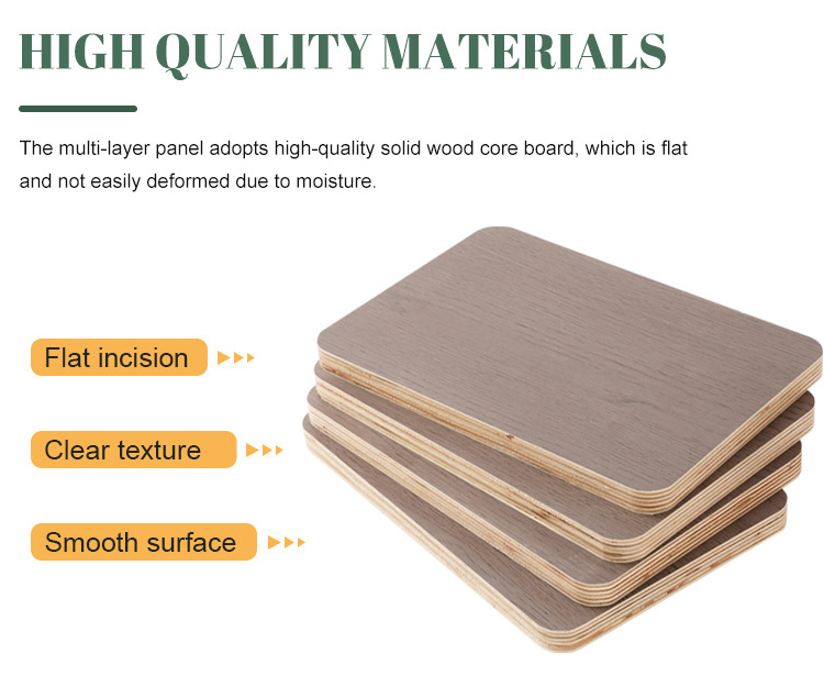 Custom Poplar 15Mm 16Mm 18Mm Laminated Marine Melamine Plywood