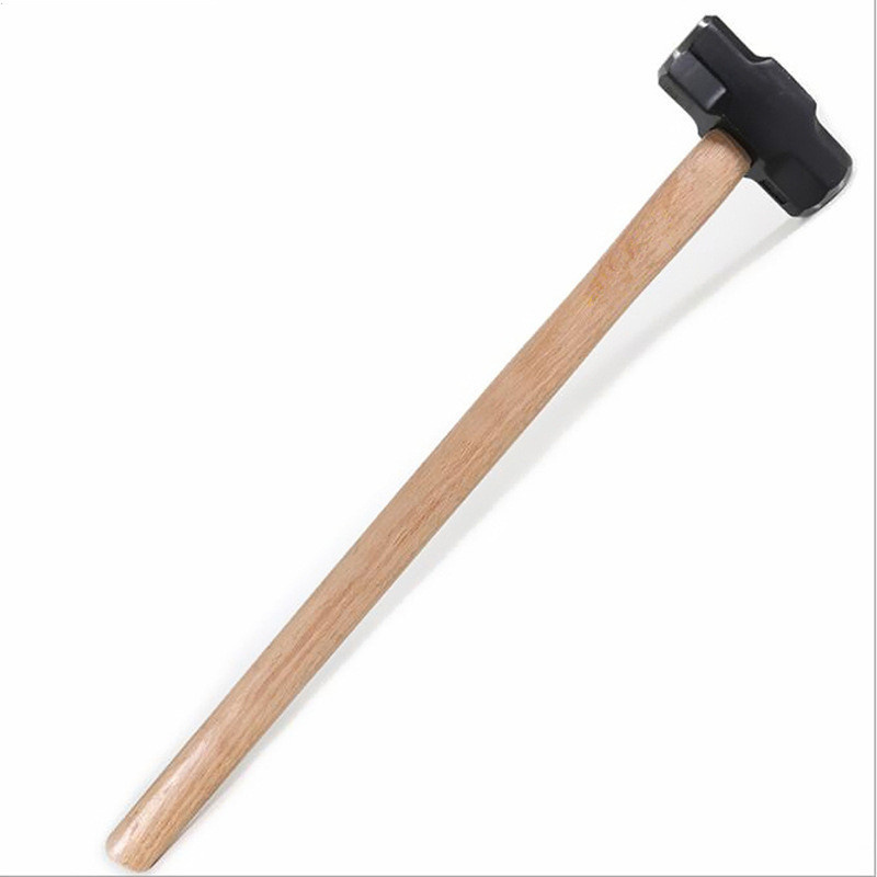 Wholesales Professional Custom Hand Tool Oak Wood Handle 3lb Stoning Sledge Power Hammer /granite hammer