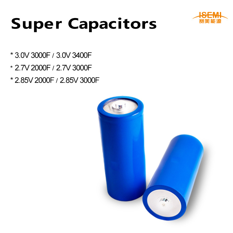 2000 Cycle Life super capacitor battery 2.7v 2000F capacitor 2.7V supercapacitor packs for Solar