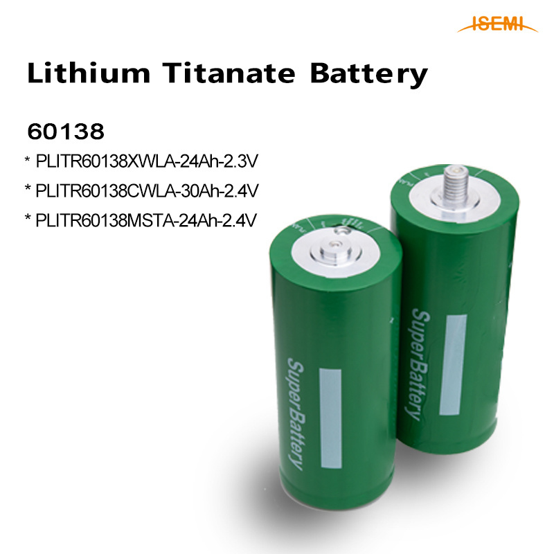 ISEMI Factory Directly Sale 60138 24Ah 2.4V Lithium Titanate Cell Lto Battery