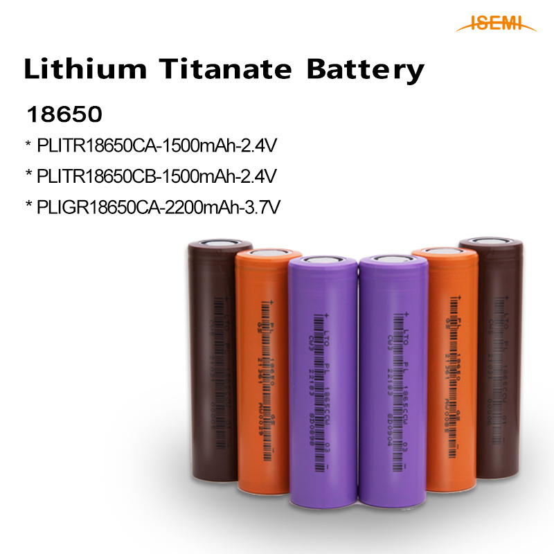 ISEMI New A Grade 2.4v 40ah Rechargeable Batteries LTO 18650 Genuine Lithium-Titan Battery