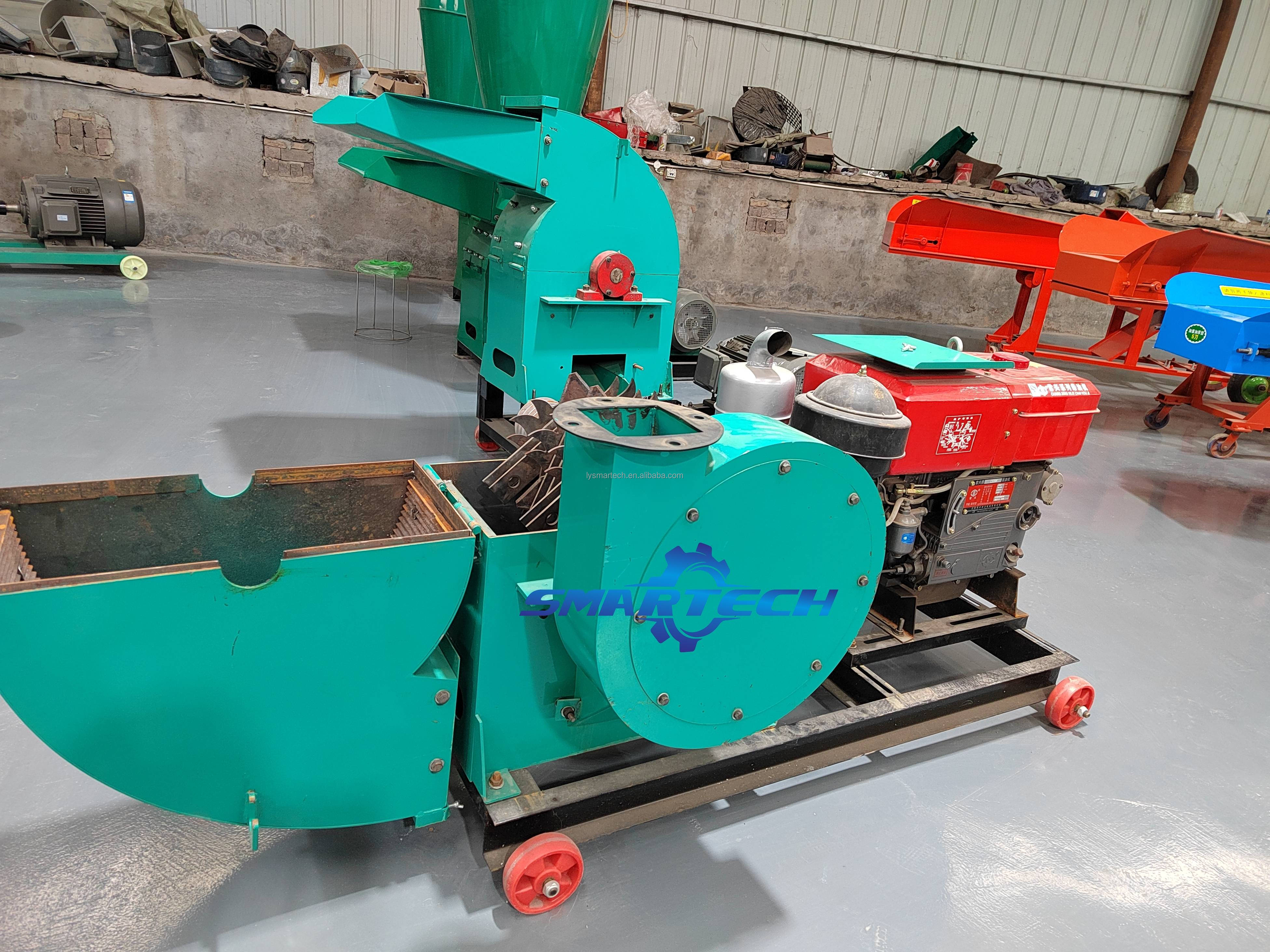 Corn Cob Crusher Pulverizer Grinder corncob Crushing Grinding Machine