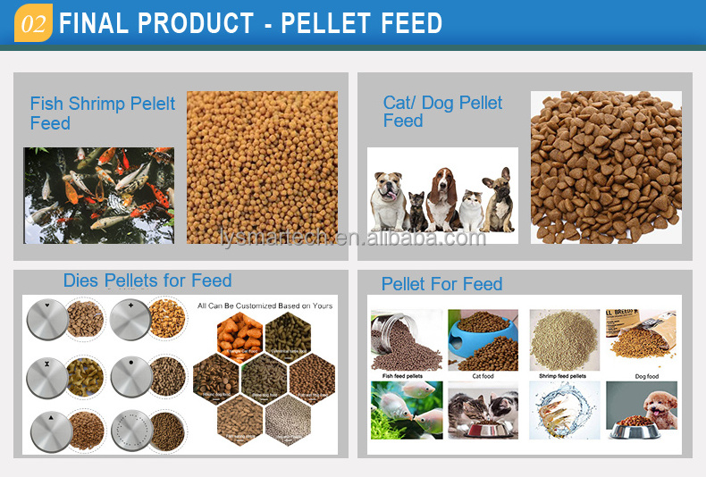 0.5-6ton Per Hour Poultry Feed Complete Production Line Ornamental Floating Fish Feed Pellet Machine