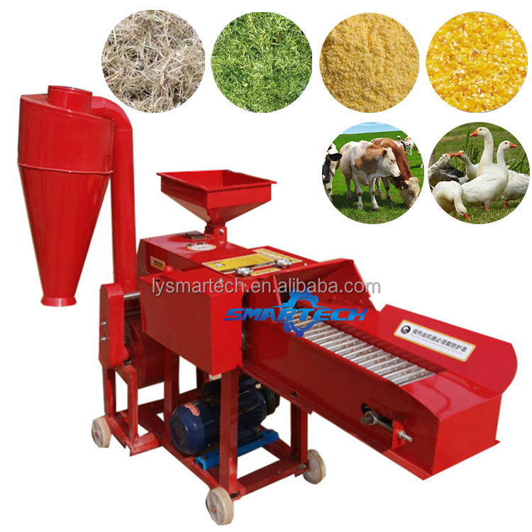 Agriculture Grass Crusher Chaff Straw Hay Cutter Corn Grain Grinding Crushing Milling Machinery For Animal Feed