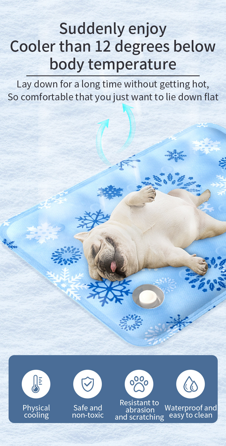 High Quality Ice Gel Dog Cat Car Mat  Pvc Cute Duck Waterproof Summer Pet Sleeping Mat Pet Cooling Mat Pet Bed