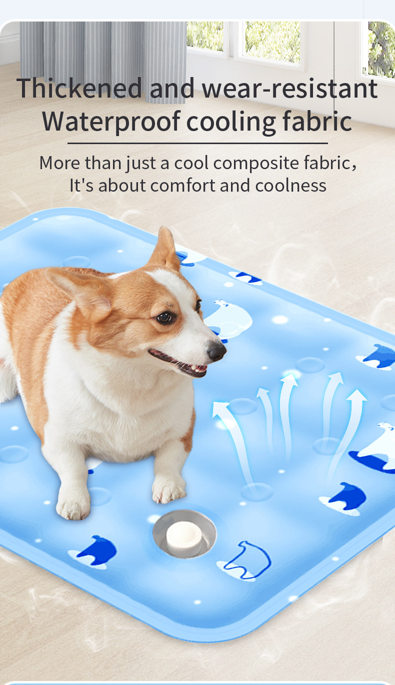 High Quality Ice Gel Dog Cat Car Mat  Pvc Cute Duck Waterproof Summer Pet Sleeping Mat Pet Cooling Mat Pet Bed