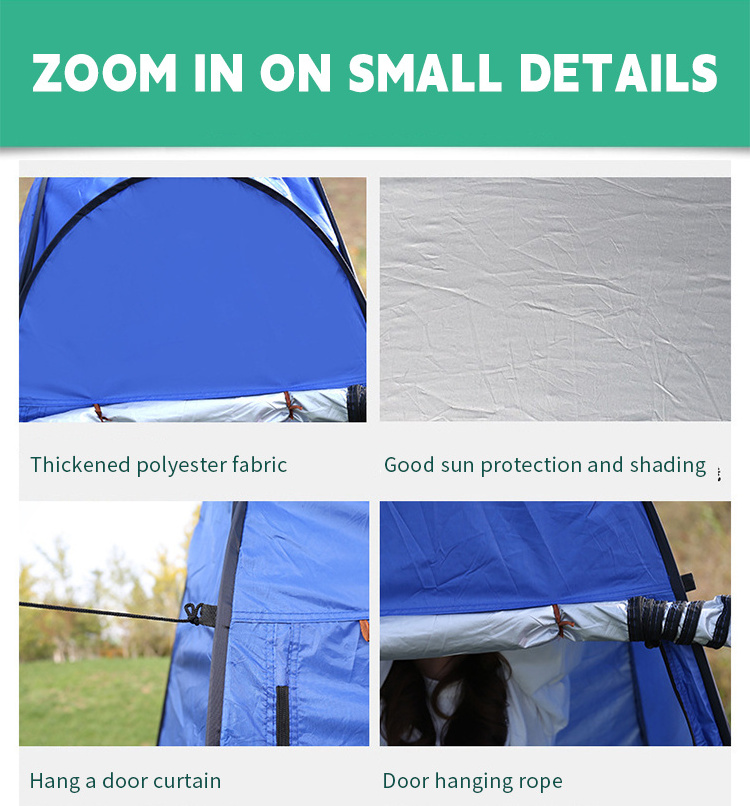 Pop Up Privacy Tent Outdoor Camping Shower Tent Camp Toilet Portable Changing Tent Room With Carry Bag